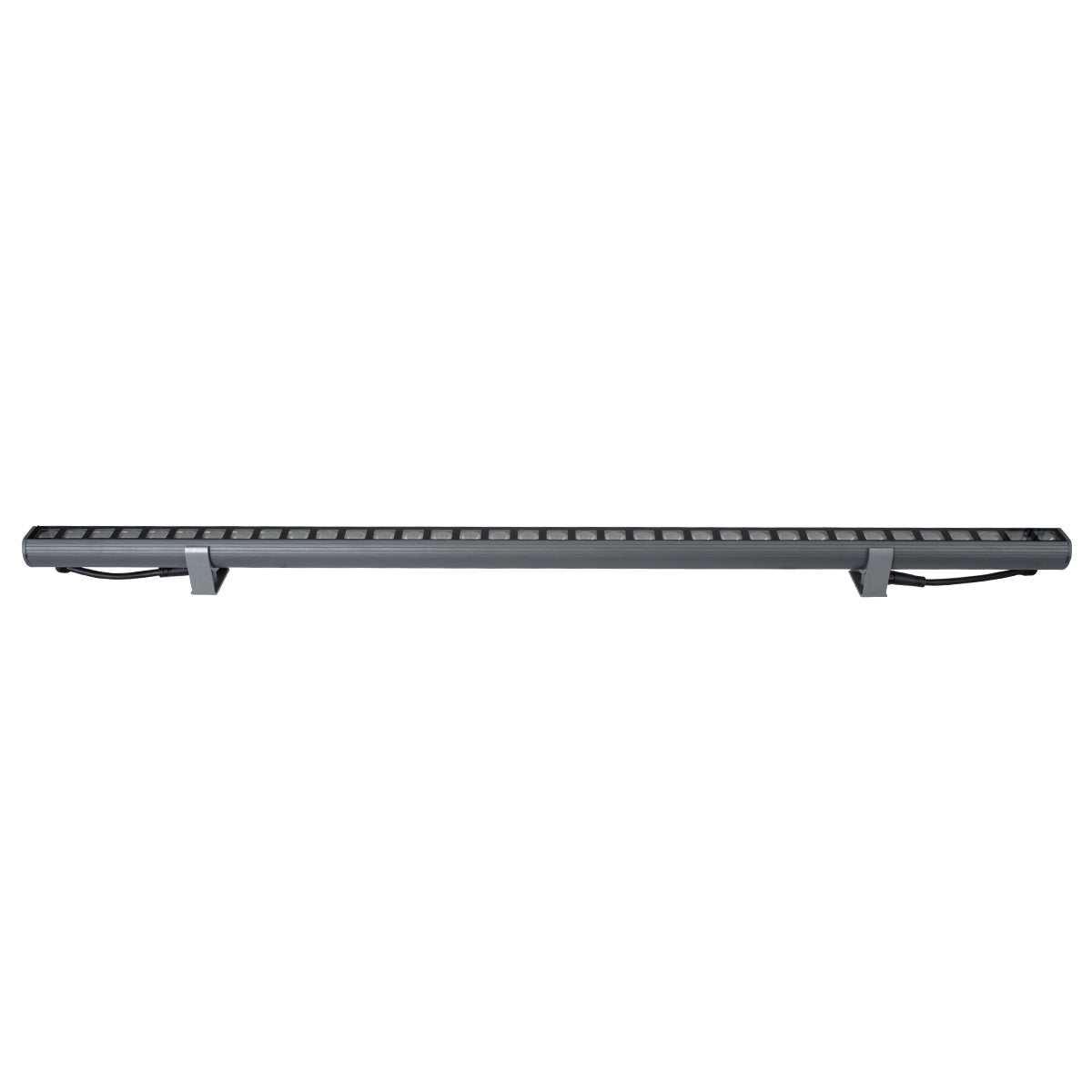 GloboStar® WASHER-PANDA 90583 Μπάρα Φωτισμού Ultra Slim Wall Washer LED 36W 3240lm 15° DC 24V Αδιάβροχο IP67 Μ100 x Π4 x Υ3.5cm Θερμό Λευκό 2700K - Γκρι Ανθρακί - 3 Years Warranty - ledmania.gr