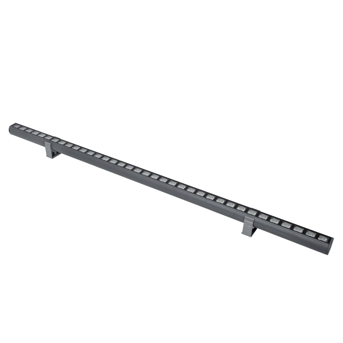 GloboStar® WASHER-PANDA 90584 Μπάρα Φωτισμού Ultra Slim Wall Washer LED 36W 3420lm 15° DC 24V Αδιάβροχο IP67 Μ100 x Π4 x Υ3.5cm Φυσικό Λευκό 4500K - Γκρι Ανθρακί - 3 Years Warranty - ledmania.gr