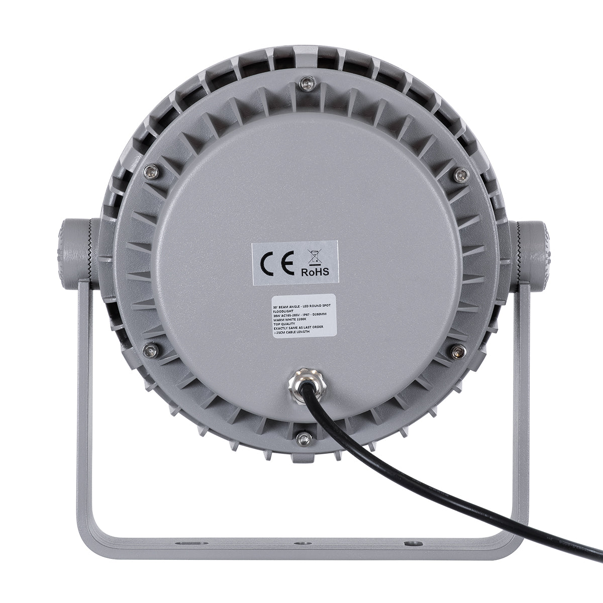 GloboStar® FLOOD-MENA 90337 Προβολέας Wall Washer με Αντιθαμβωτική Γρίλια για Φωτισμό Κτιρίων LED 36W 3060lm 30° AC 220-240V Αδιάβροχο IP67 L23.5 x W17.5 x H25.5cm Αρχιτεκτονικό Πορτοκαλί 2200K - Γκρι Ανθρακί - 3 Years Warranty - ledmania.gr