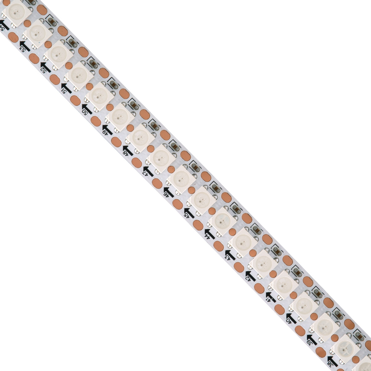 GloboStar® 90597 Digital Pixel Addressable Strip - Ψηφιακή Ταινία LED SMD 5050 36W/m 144LED/m 144PIXEL/m SPI/TTL Protocol IC WS2812/SK6812 2880lm/m 120° DC 5V IP20 RGB - Λευκό Σώμα - Μ2000 x Π12 x Υ2mm - Συσκευασία 2 Μέτρων - ledmania.gr