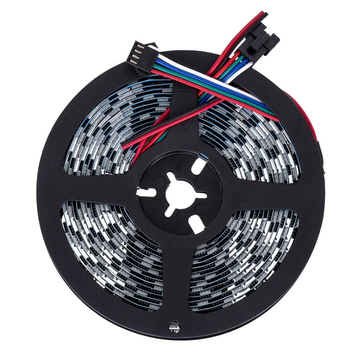 GloboStar® 90604 Digital Pixel Addressable Strip - Ψηφιακή Ταινία LED SMD 5050 14.4W/m 60LED/m 60PIXEL/m SPI/TTL Protocol IC TM1908 1152lm/m 120° DC 12V IP20 RGB - Μαύρο Σώμα - Μ5000 x Π10 x Υ2mm - Συσκευασία 5 Μέτρων - ledmania.gr