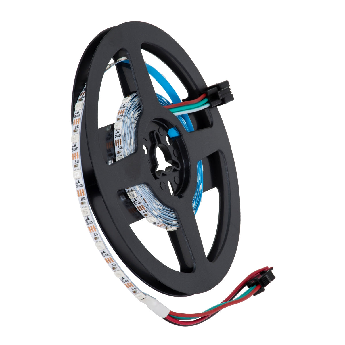 GloboStar® 90605 Digital Pixel Addressable Strip Ultra Slim - Nano Ψηφιακή Ταινία LED SMD 3535 14.4W/m 60LED/m 60PIXEL/m SPI/TTL Protocol IC WS2812/SK6812 1152lm/m 120° DC 5V IP20 RGB - Λευκό Σώμα - Μ2000 x Π4 x Υ1mm - Συσκευασία 2 Μέτρων - ledmania.gr