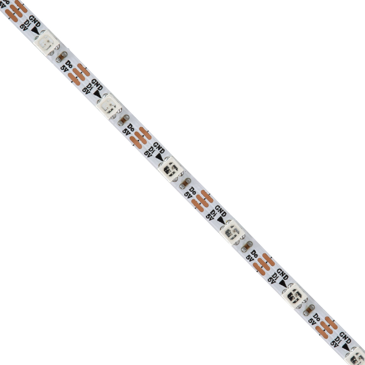 GloboStar® 90605 Digital Pixel Addressable Strip Ultra Slim - Nano Ψηφιακή Ταινία LED SMD 3535 14.4W/m 60LED/m 60PIXEL/m SPI/TTL Protocol IC WS2812/SK6812 1152lm/m 120° DC 5V IP20 RGB - Λευκό Σώμα - Μ2000 x Π4 x Υ1mm - Συσκευασία 2 Μέτρων - ledmania.gr