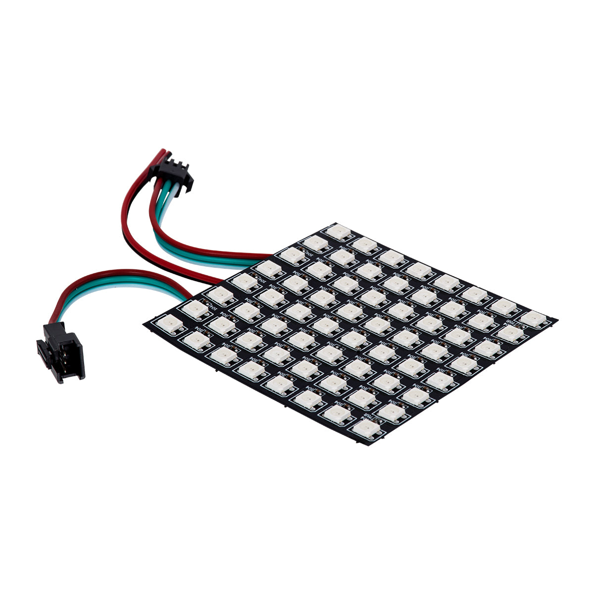 GloboStar® 90607 Digital Pixel Addressable Plate - Ψηφιακή Πλακέτα LED SMD 5050 15.3W/m 64LED/unit 64PIXEL/unit SPI/TTL Protocol IC WS2812/SK6812 1224lm/unit 120° DC 5V IP20 RGB - Μαύρο Σώμα - Μ80 x Π80 x Υ2mm - 5 Χρόνια Εγγύηση - ledmania.gr