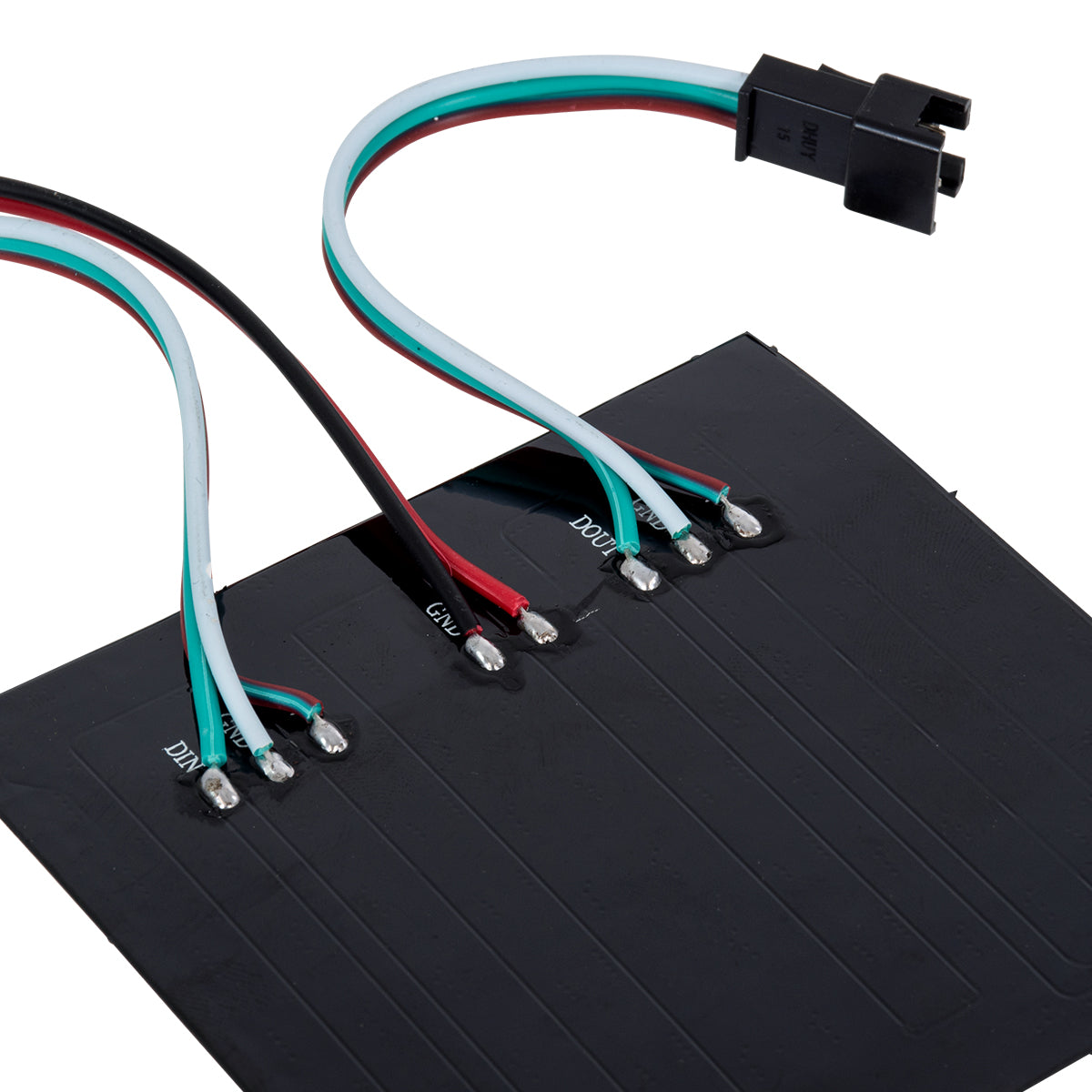 GloboStar® 90607 Digital Pixel Addressable Plate - Ψηφιακή Πλακέτα LED SMD 5050 15.3W/m 64LED/unit 64PIXEL/unit SPI/TTL Protocol IC WS2812/SK6812 1224lm/unit 120° DC 5V IP20 RGB - Μαύρο Σώμα - Μ80 x Π80 x Υ2mm - 5 Χρόνια Εγγύηση - ledmania.gr
