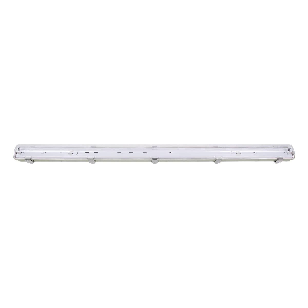 GloboStar® 90612 1 x 120cm T8 Tri-Proof Πλαστικό PC Σκαφάκι με Μεταλλικά Clips για Λάμπα Φθορίου LED Τροφοδοσίας Ενός Άκρου Αδιάβροχο IP65 - ledmania.gr