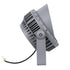 GloboStar® FLOOD-MENA 90646 Προβολέας Wall Washer για Φωτισμό Κτιρίων LED 48W 5280lm 30° DC 24V Αδιάβροχο IP65 Φ25 x Υ18cm Θερμό Λευκό 3000K - Ασημί - 3 Years Warranty - ledmania.gr
