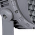 GloboStar® FLOOD-MENA 90646 Προβολέας Wall Washer για Φωτισμό Κτιρίων LED 48W 5280lm 30° DC 24V Αδιάβροχο IP65 Φ25 x Υ18cm Θερμό Λευκό 3000K - Ασημί - 3 Years Warranty - ledmania.gr