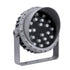 GloboStar® FLOOD-MENA 90647 Προβολέας Wall Washer για Φωτισμό Κτιρίων LED 24W 2520lm 30° DC 24V Αδιάβροχο IP65 Φ23 x Υ18cm Πολύχρωμο RGBW DMX512 - Ασημί - 3 Years Warranty - ledmania.gr