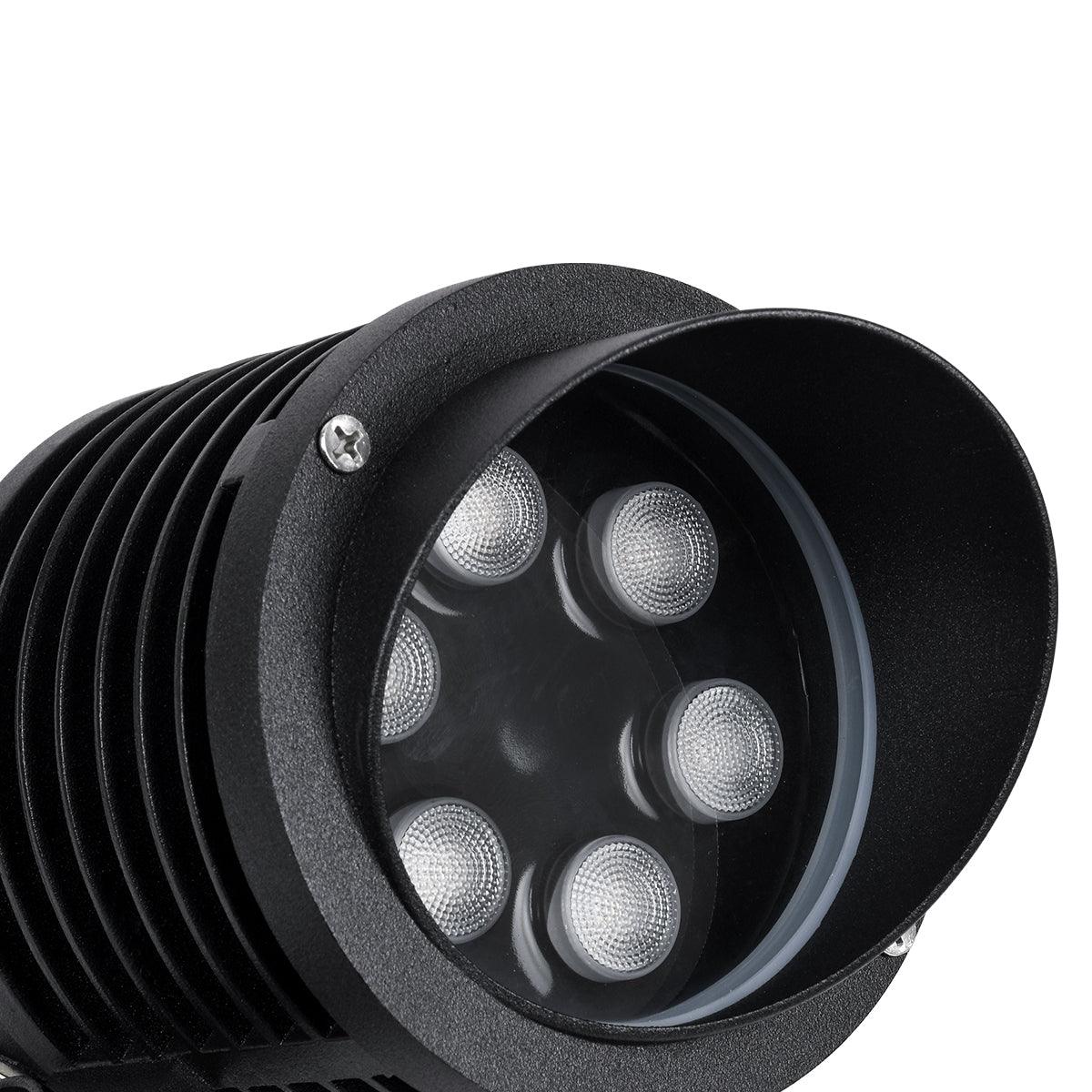 GloboStar® TREELIGHT-LINA 90657 Σποτ Φωτισμού Wall Washer Ειδικό για Φυτά - Δέντρα με Βάση Κήπου / Καρφωτό LED 6W 630lm 30° DC 24V Αδιάβροχο IP65 Μ10.5 x Π18 x Υ40cm Πολύχρωμο RGBW DMX512 - Μαύρο - 3 Years Warranty - ledmania.gr