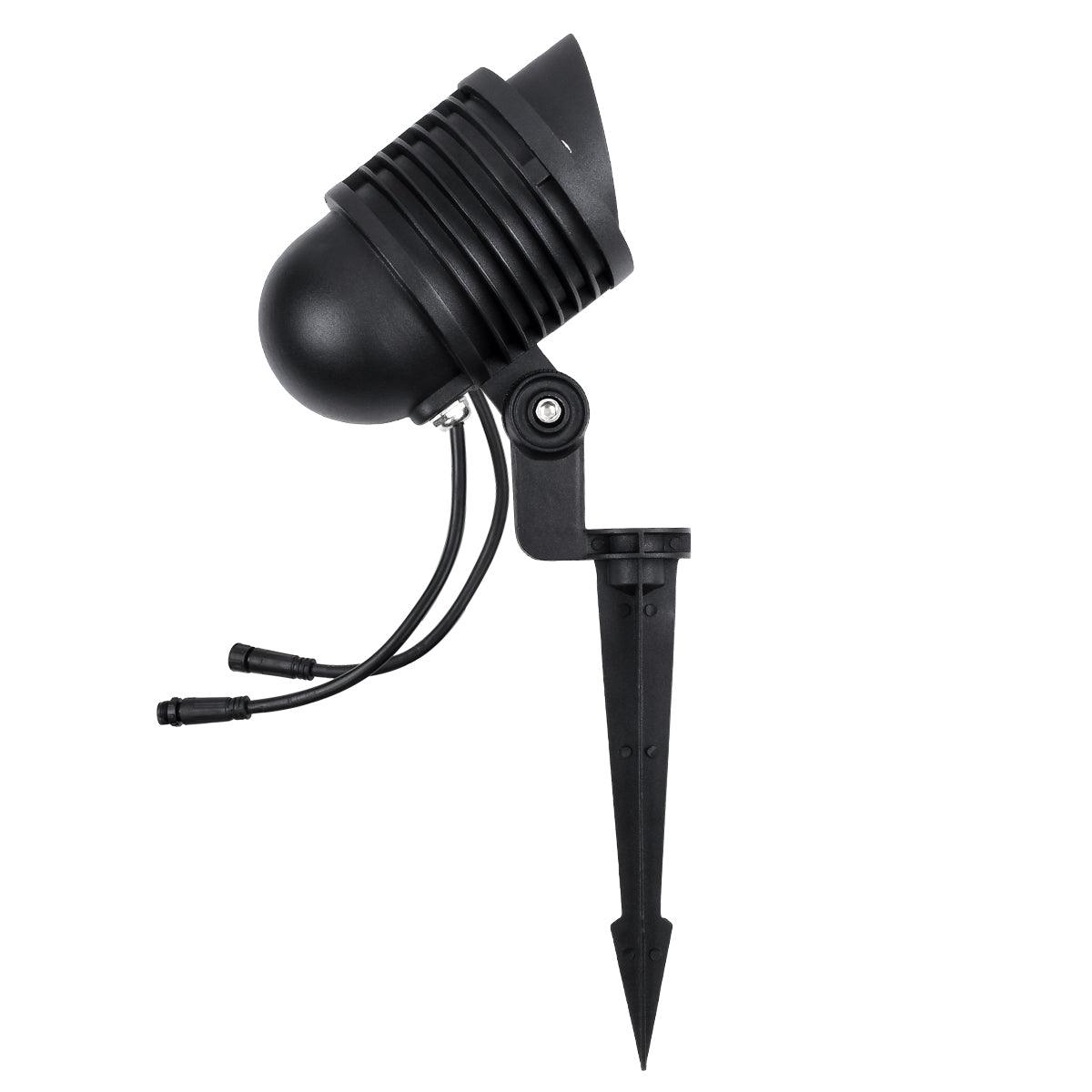 GloboStar® TREELIGHT-LINA 90657 Σποτ Φωτισμού Wall Washer Ειδικό για Φυτά - Δέντρα με Βάση Κήπου / Καρφωτό LED 6W 630lm 30° DC 24V Αδιάβροχο IP65 Μ10.5 x Π18 x Υ40cm Πολύχρωμο RGBW DMX512 - Μαύρο - 3 Years Warranty - ledmania.gr