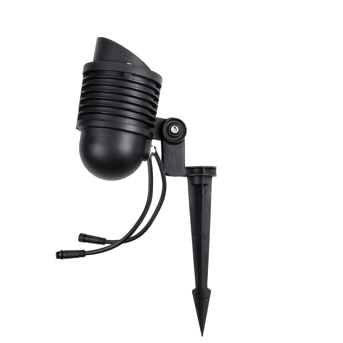 GloboStar® TREELIGHT-LINA 90657 Σποτ Φωτισμού Wall Washer Ειδικό για Φυτά - Δέντρα με Βάση Κήπου / Καρφωτό LED 6W 630lm 30° DC 24V Αδιάβροχο IP65 Μ10.5 x Π18 x Υ40cm Πολύχρωμο RGBW DMX512 - Μαύρο - 3 Years Warranty - ledmania.gr