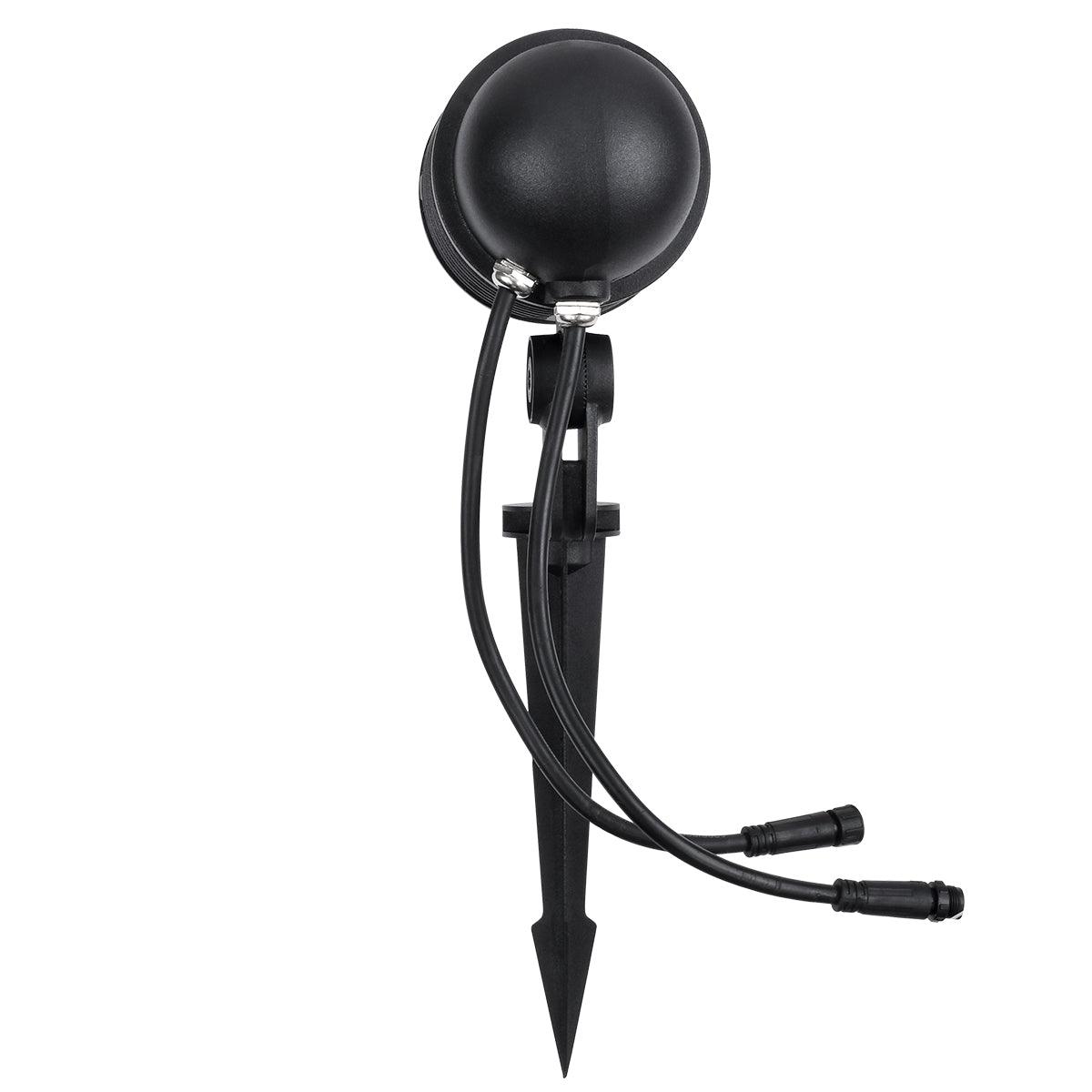 GloboStar® TREELIGHT-LINA 90657 Σποτ Φωτισμού Wall Washer Ειδικό για Φυτά - Δέντρα με Βάση Κήπου / Καρφωτό LED 6W 630lm 30° DC 24V Αδιάβροχο IP65 Μ10.5 x Π18 x Υ40cm Πολύχρωμο RGBW DMX512 - Μαύρο - 3 Years Warranty - ledmania.gr