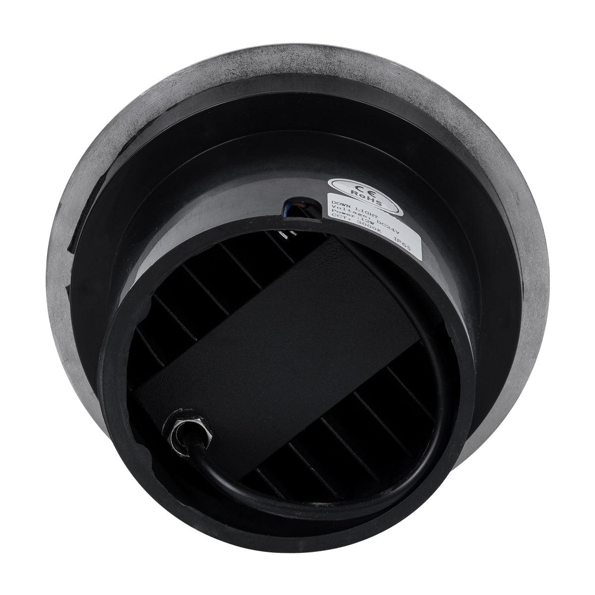 GloboStar® UNDERGROUND-TINA 90668 Χωνευτό Φωτιστικό Σποτ Δαπέδου LED 12W 1380lm 30° DC 24V Αδιάβροχο IP65 Φ16 x Υ9cm Φυσικό Λευκό 4500K - Ανοξείδωτο Ατσάλι - 3 Years Warranty - ledmania.gr