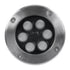 GloboStar® UNDERGROUND-TINA 90669 Χωνευτό Φωτιστικό Σποτ Δαπέδου LED 12W 1260lm 30° DC 24V Αδιάβροχο IP65 Φ12 x Υ9cm Πολύχρωμο RGBW DMX512 - Ανοξείδωτο Ατσάλι - 3 Years Warranty - ledmania.gr