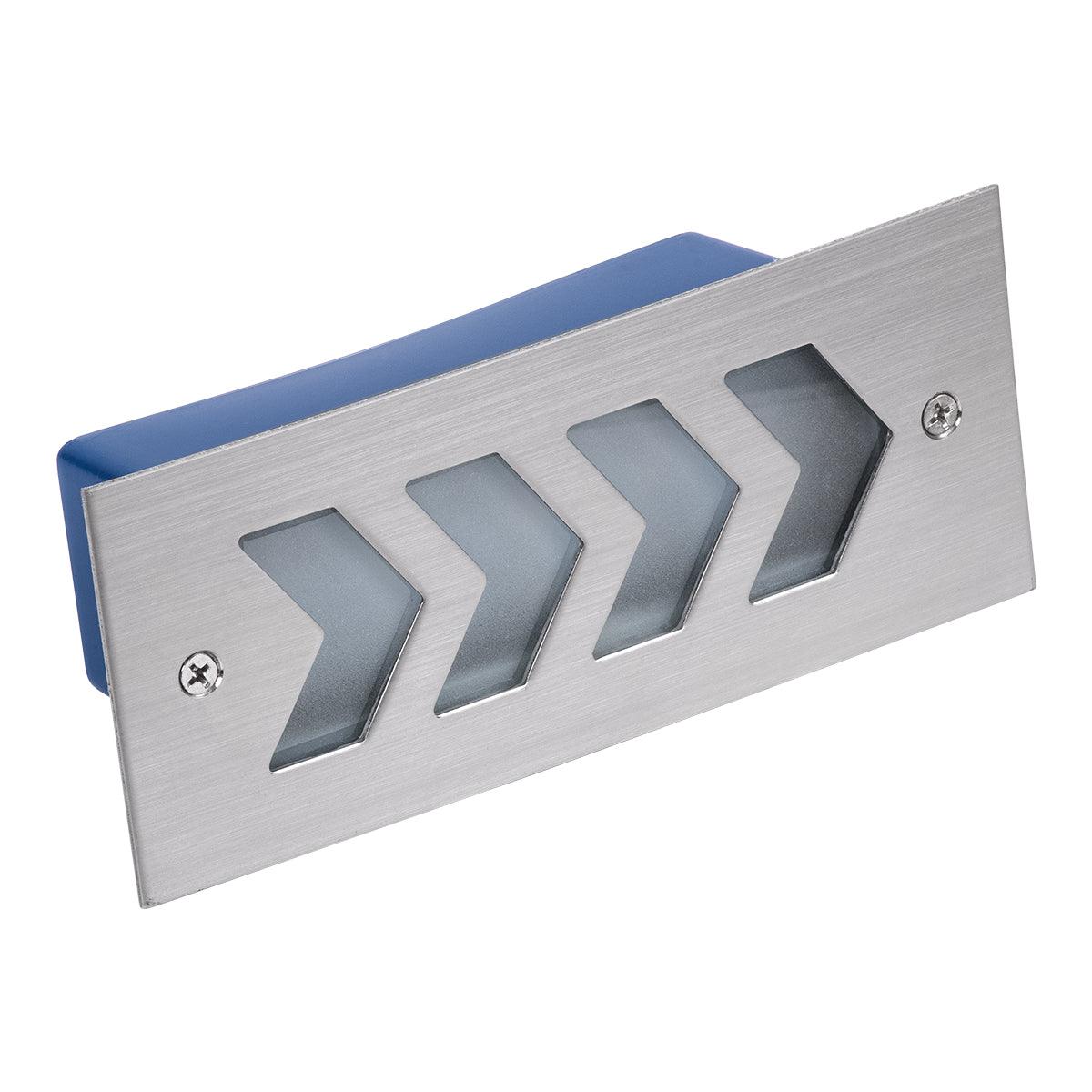 GloboStar® WALLLIGHT-ARINA 90670 Χωνευτό Φωτιστικό Τοίχου LED 6W 660lm 120° DC 24V Αδιάβροχο IP67 Μ17 x Π7 x Υ5.5cm Θερμό Λευκό 3000K - Ανοξείδωτο Ατσάλι - 3 Years Warranty - ledmania.gr