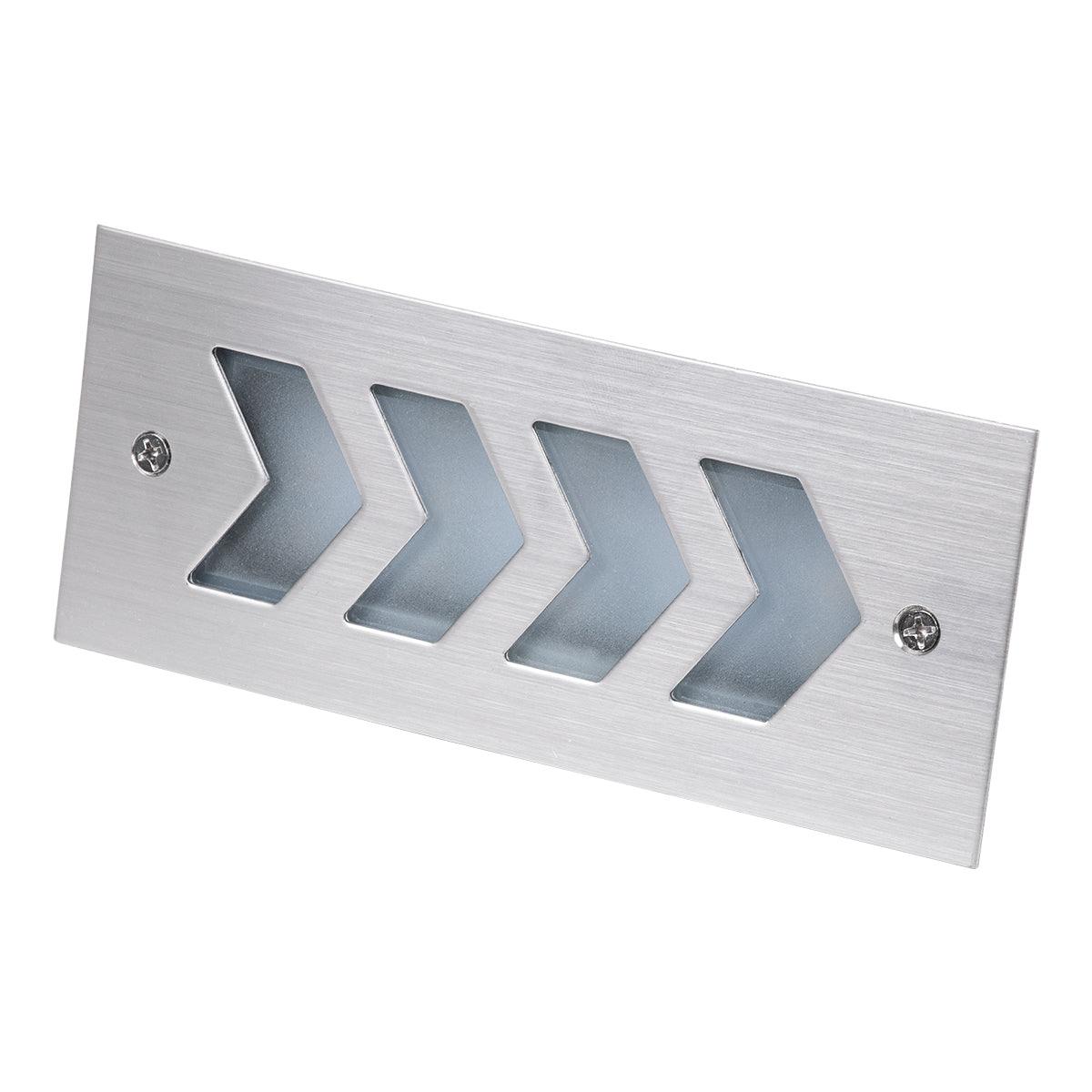 WALLLIGHT-ARINA 90672 Χωνευτό Φωτιστικό Τοίχου LED 6W 720lm 120° DC 24V Αδιάβροχο IP67 Ψυχρό Λευκό 6000K-Ανοξείδωτο Ατσάλι - ledmania.gr