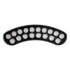 GloboStar® TREELIGHT-KINA 90686 Κυρτή Μπάρα Φωτισμού Wall Washer με Αντιθαμβωτική Γρίλια Ειδική για Φυτά - Δέντρα LED 18W 1530lm 15° DC 24V Αδιάβροχο IP67 L24.5 x W7 x H8cm RGBW DMX512 - Γκρι Ανθρακί - 3 Years Warranty - ledmania.gr