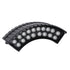 GloboStar® TREELIGHT-JINA 90695 Κυρτή Μπάρα Φωτισμού Wall Washer με Αντιθαμβωτική Γρίλια Ειδική για Φυτά - Δέντρα LED 18W 1530lm 10° DC 24V Αδιάβροχο IP67 L29 x W11 x H10.5cm RGBW DMX512 - Γκρι Ανθρακί - 3 Years Warranty - ledmania.gr