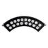 GloboStar® TREELIGHT-JINA 90695 Κυρτή Μπάρα Φωτισμού Wall Washer με Αντιθαμβωτική Γρίλια Ειδική για Φυτά - Δέντρα LED 18W 1530lm 10° DC 24V Αδιάβροχο IP67 L29 x W11 x H10.5cm RGBW DMX512 - Γκρι Ανθρακί - 3 Years Warranty - ledmania.gr