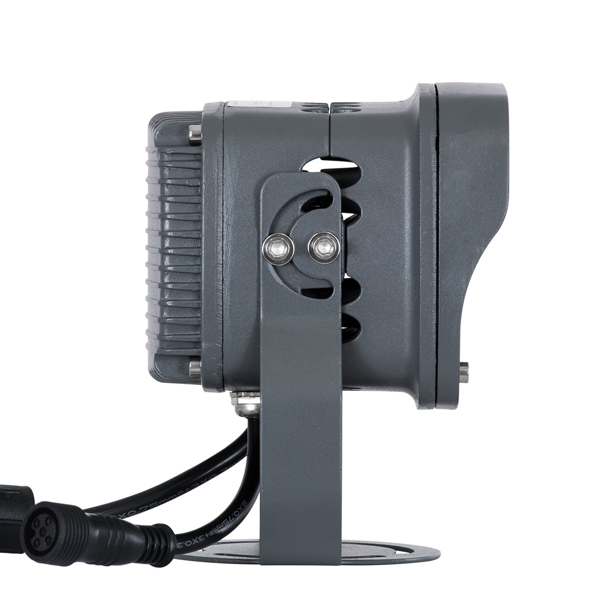 GloboStar® FLOOD-XENA 90699 Προβολέας Wall Washer με Αντιθαμβωτική Γρίλια για Φωτισμό Κτιρίων LED 24W 2040lm 10° DC 24V Αδιάβροχο IP65 L13 x W11 x H15cm RGBW DMX512 - Γκρι Ανθρακί - 3 Years Warranty - ledmania.gr