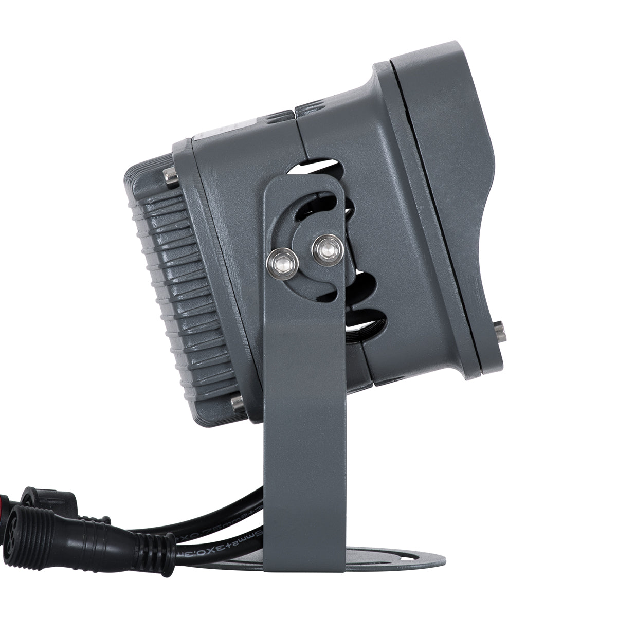 GloboStar® FLOOD-XENA 90699 Προβολέας Wall Washer με Αντιθαμβωτική Γρίλια για Φωτισμό Κτιρίων LED 24W 2040lm 10° DC 24V Αδιάβροχο IP65 L13 x W11 x H15cm RGBW DMX512 - Γκρι Ανθρακί - 3 Years Warranty - ledmania.gr
