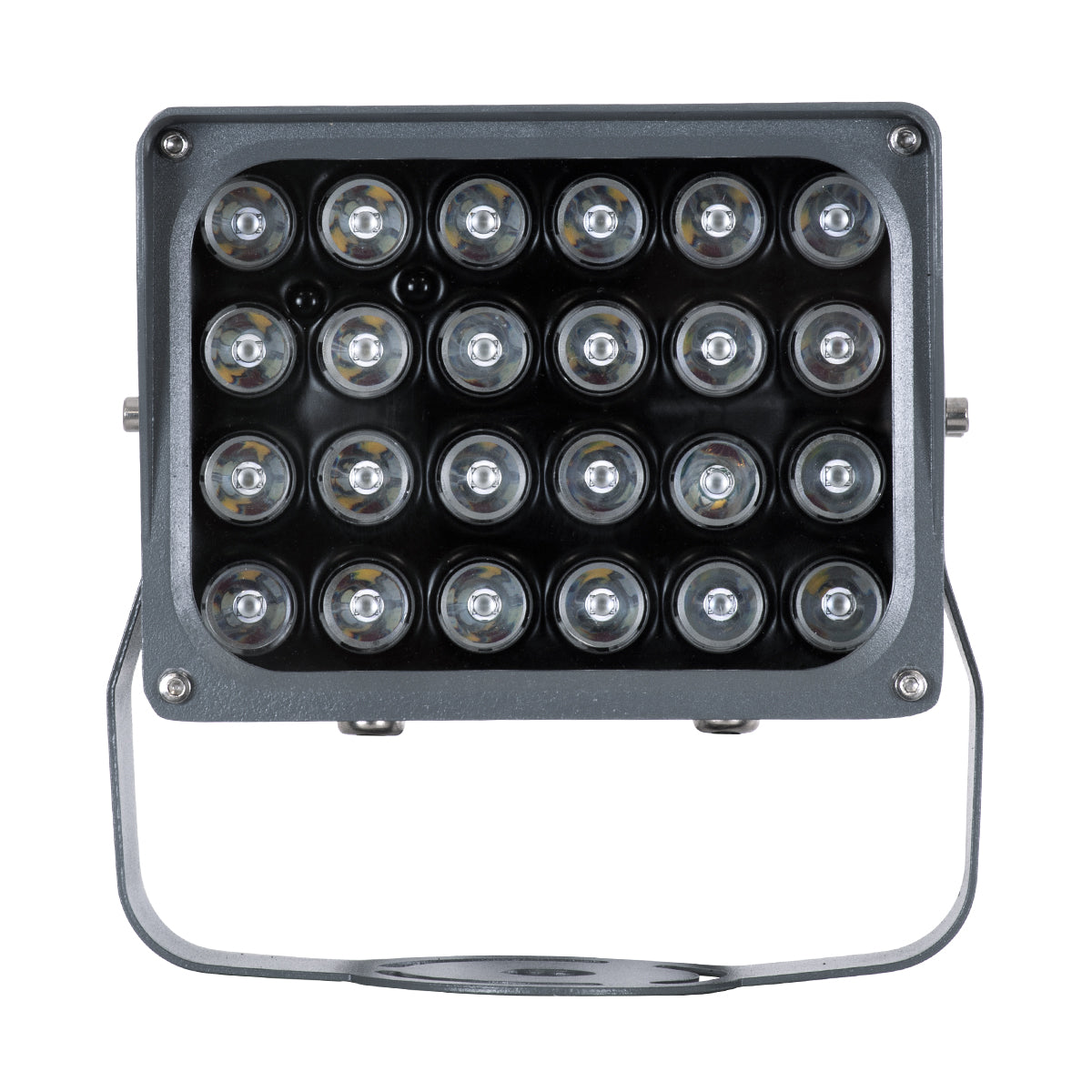 GloboStar® FLOOD-XENA 90700 Προβολέας Wall Washer με Αντιθαμβωτική Γρίλια για Φωτισμό Κτιρίων LED 48W 4080lm 10° DC 24V Αδιάβροχο IP65 L17.5 x W12.5 x H18cm RGBW DMX512 - Γκρι Ανθρακί - 3 Years Warranty - ledmania.gr
