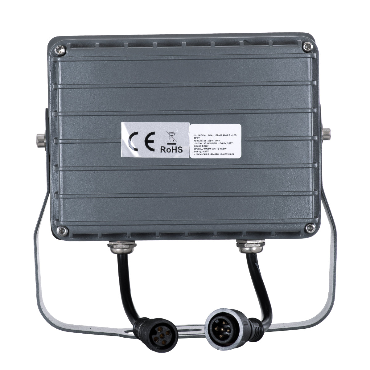 GloboStar® FLOOD-XENA 90700 Προβολέας Wall Washer με Αντιθαμβωτική Γρίλια για Φωτισμό Κτιρίων LED 48W 4080lm 10° DC 24V Αδιάβροχο IP65 L17.5 x W12.5 x H18cm RGBW DMX512 - Γκρι Ανθρακί - 3 Years Warranty - ledmania.gr