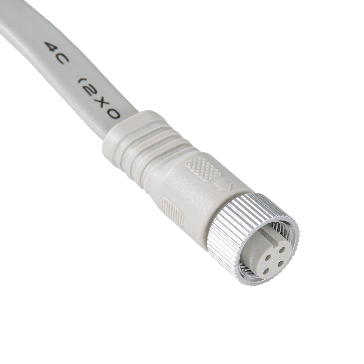 GloboStar® 90702 Ταχυσύνδεσμος Τροφοδοσίας Τύπου T IP65 - 2 Καλώδια +/- σε T DC Power Connector 4 PIN Male για Ένωση 4 PIN Female RGB+RGBW Digital Modules - ledmania.gr