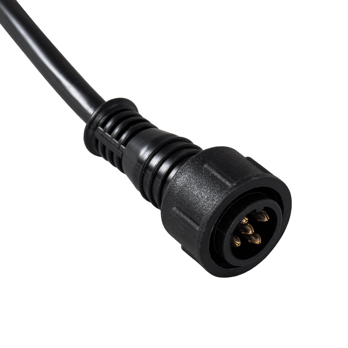 GloboStar® 90705 Ταχυσύνδεσμος Τροφοδοσίας για Wall Washer και Προβολείς IP65 - 5 Καλώδια +/- σε Power Connector 5 PIN Male για Πολύχρωμα RGB+RGBW - ledmania.gr
