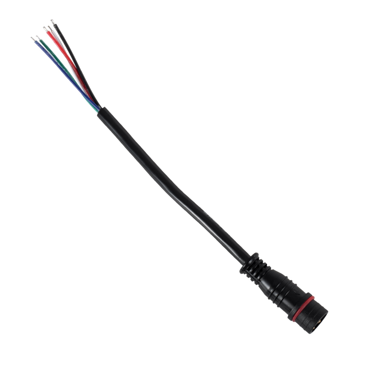 GloboStar® 90705 Ταχυσύνδεσμος Τροφοδοσίας για Wall Washer και Προβολείς IP65 - 5 Καλώδια +/- σε Power Connector 5 PIN Male για Πολύχρωμα RGB+RGBW - ledmania.gr