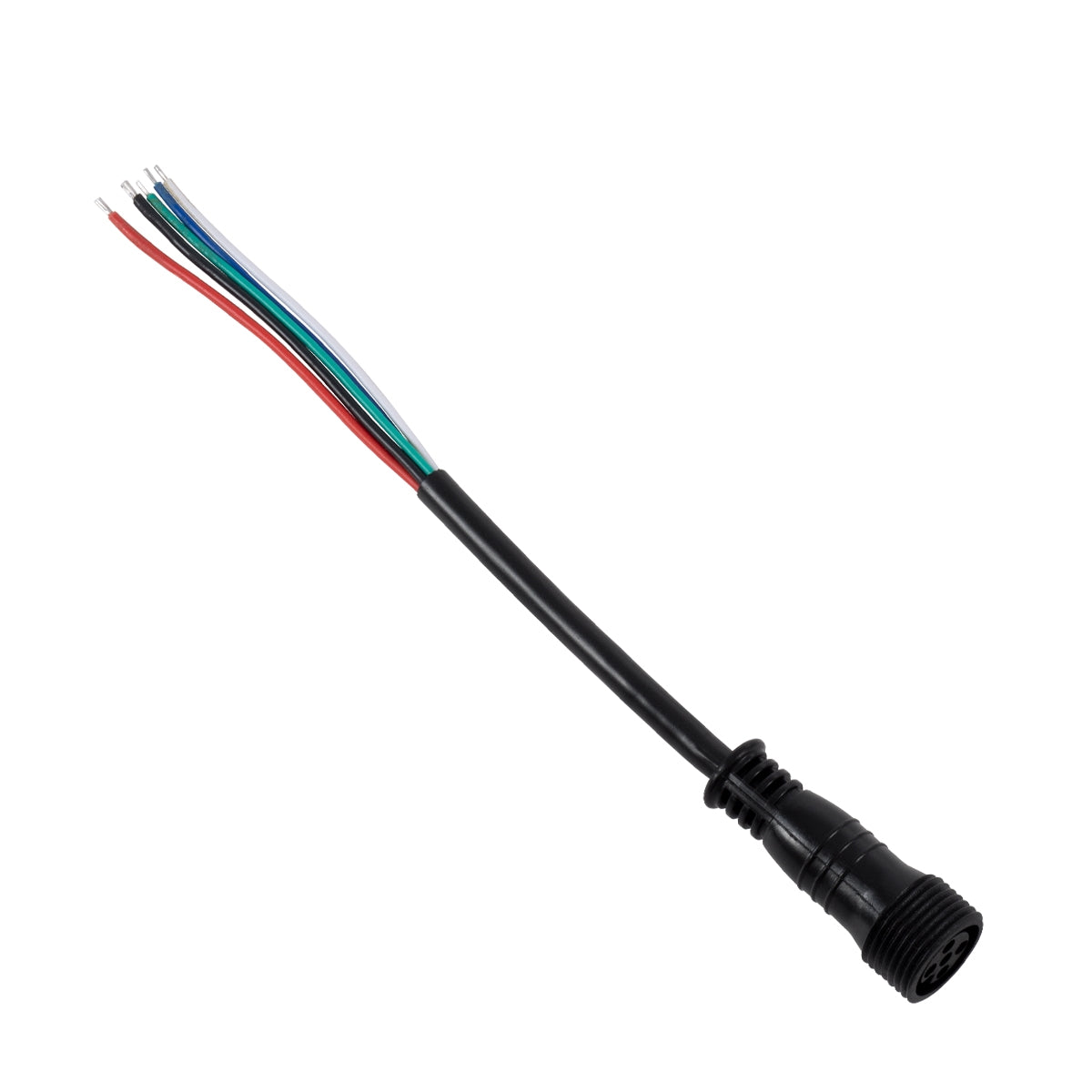 GloboStar® 90706 Ταχυσύνδεσμος Τροφοδοσίας για Wall Washer και Προβολείς IP65 - 5 Καλώδια +/- σε Power Connector 5 PIN Female για Πολύχρωμα RGB+RGBW - ledmania.gr