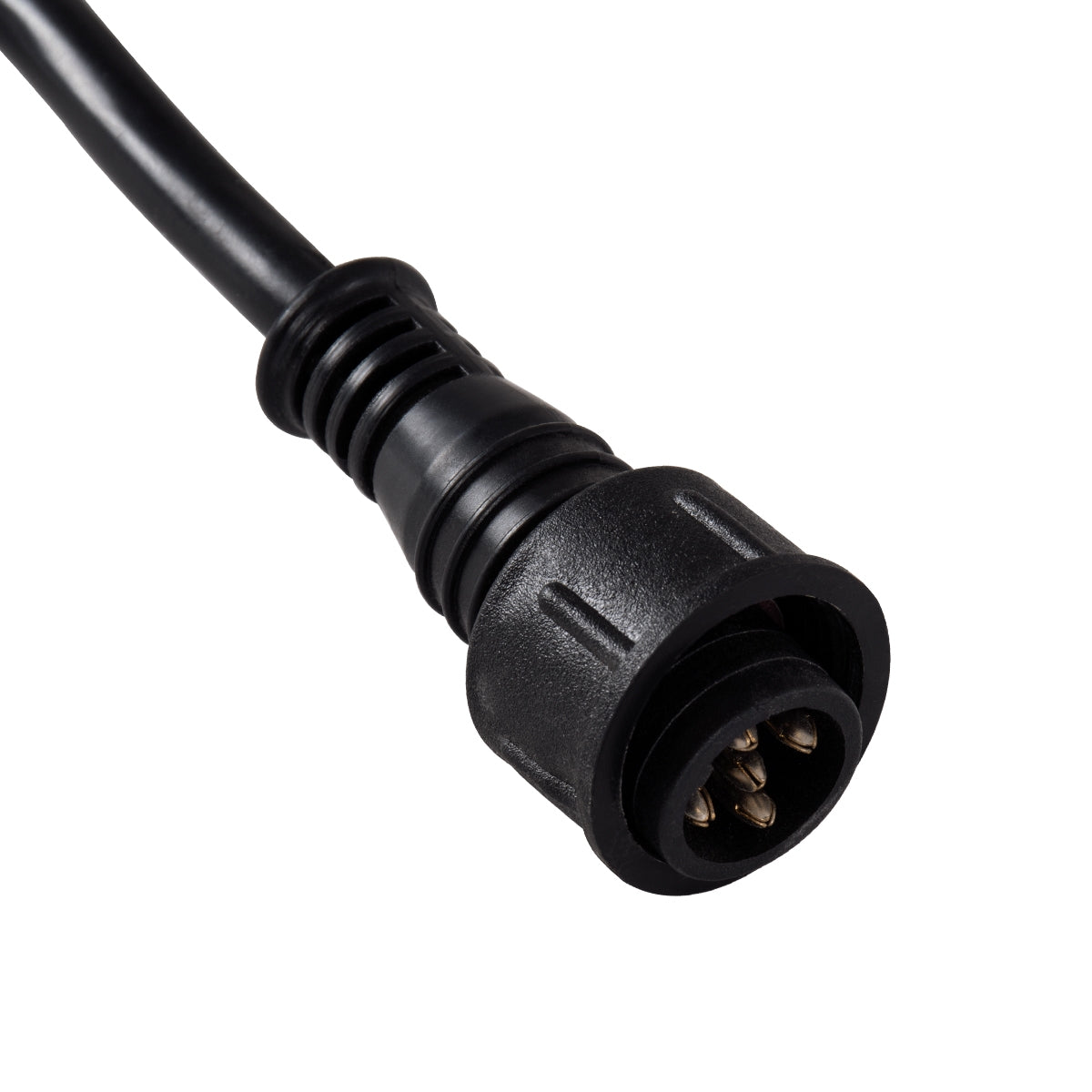 GloboStar® 90707 Ταχυσύνδεσμος Τροφοδοσίας T για Wall Washer και Προβολείς IP65 - 2 Καλώδια +/- σε Power Connector 5 PIN Female & Power Connector 5 PIN Male για Πολύχρωμα RGB+RGBW - ledmania.gr