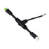 GloboStar® 90709 Ταχυσύνδεσμος Τροφοδοσίας T για Wall Washer Tuber - 2 Καλώδια +/- σε Power Connector 5 PIN Male & Power Connector 5 PIN Female για Πολύχρωμα RGB+RGBW Tuber - ledmania.gr