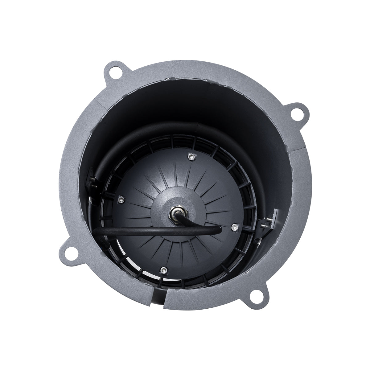 GloboStar® FLOOD-MILO 90735 Κινούμενος Προβολέας - Σποτ Φωτισμού Wall Washer για Φωτισμό Κτιρίων LED 12W 1140lm 10° AC 220-240V Αδιάβροχο IP67 Φ17 x Υ26cm Φυσικό Λευκό 4500K - Γκρι Ανθρακί - 3 Χρόνια Εγγύηση - ledmania.gr