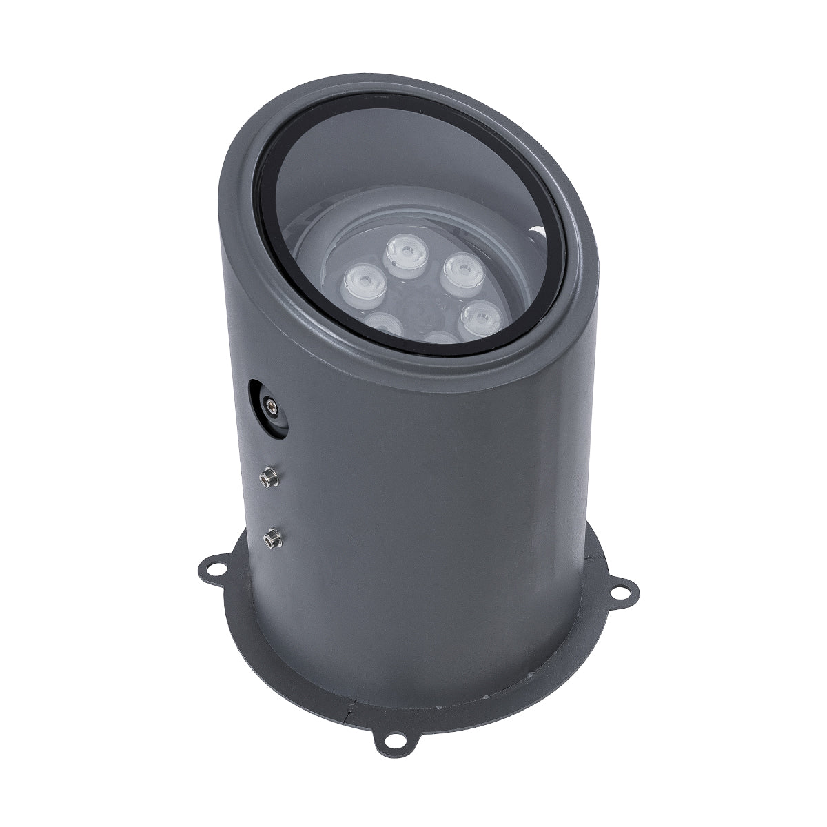 GloboStar® FLOOD-MILO 90736 Κινούμενος Προβολέας - Σποτ Φωτισμού Wall Washer για Φωτισμό Κτιρίων LED 12W 1020lm 10° DC 24V Αδιάβροχο IP67 Φ17 x Υ26cm RGBW DMX512 - Γκρι Ανθρακί - 3 Χρόνια Εγγύηση - ledmania.gr