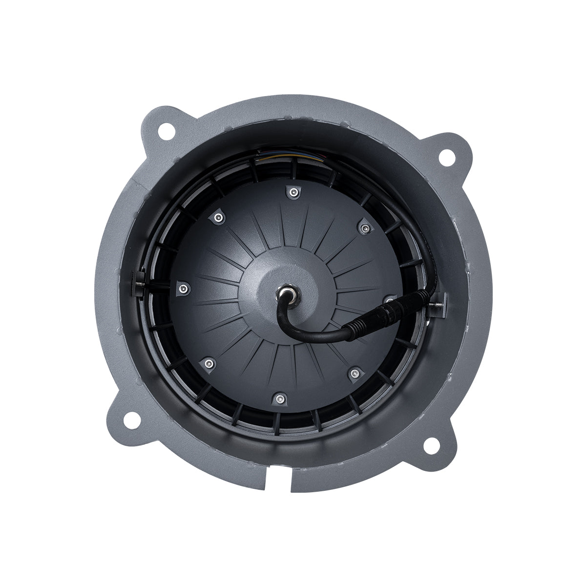 GloboStar® FLOOD-MILO 90739 Κινούμενος Προβολέας - Σποτ Φωτισμού Wall Washer για Φωτισμό Κτιρίων LED 24W 2040lm 10° DC 24V Αδιάβροχο IP67 Φ22 x Υ30cm RGBW DMX512 - Γκρι Ανθρακί - 3 Χρόνια Εγγύηση - ledmania.gr