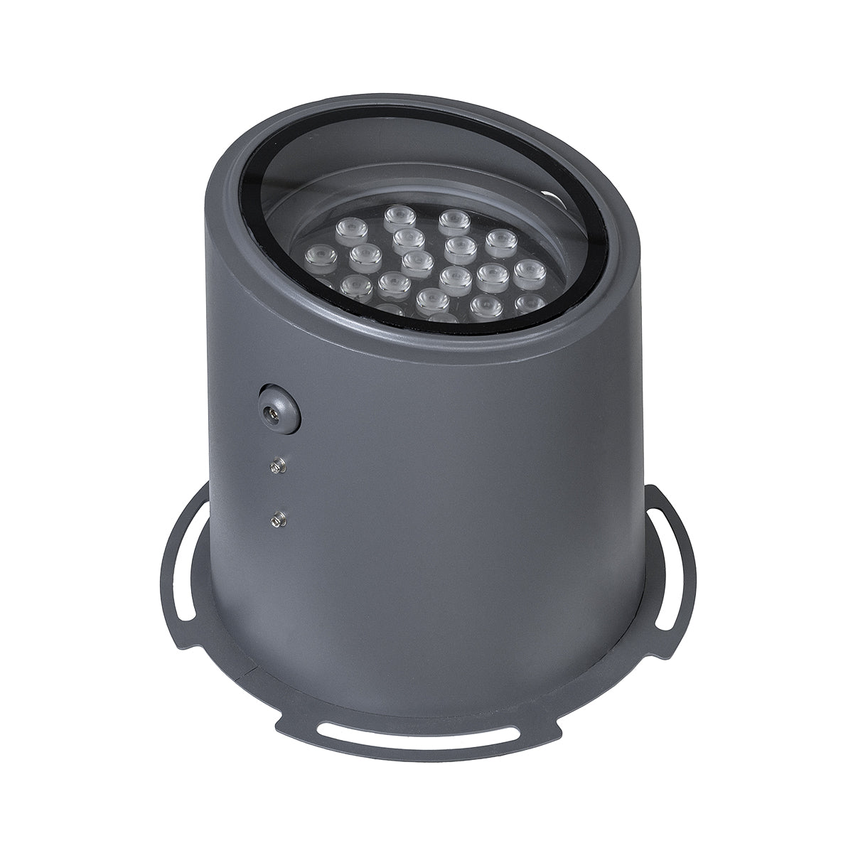 GloboStar® FLOOD-MILO 90742 Κινούμενος Προβολέας - Σποτ Φωτισμού Wall Washer για Φωτισμό Κτιρίων LED 48W 4080lm 10° DC 24V Αδιάβροχο IP67 Φ26 x Υ30cm RGBW DMX512 - Γκρι Ανθρακί - 3 Χρόνια Εγγύηση - ledmania.gr