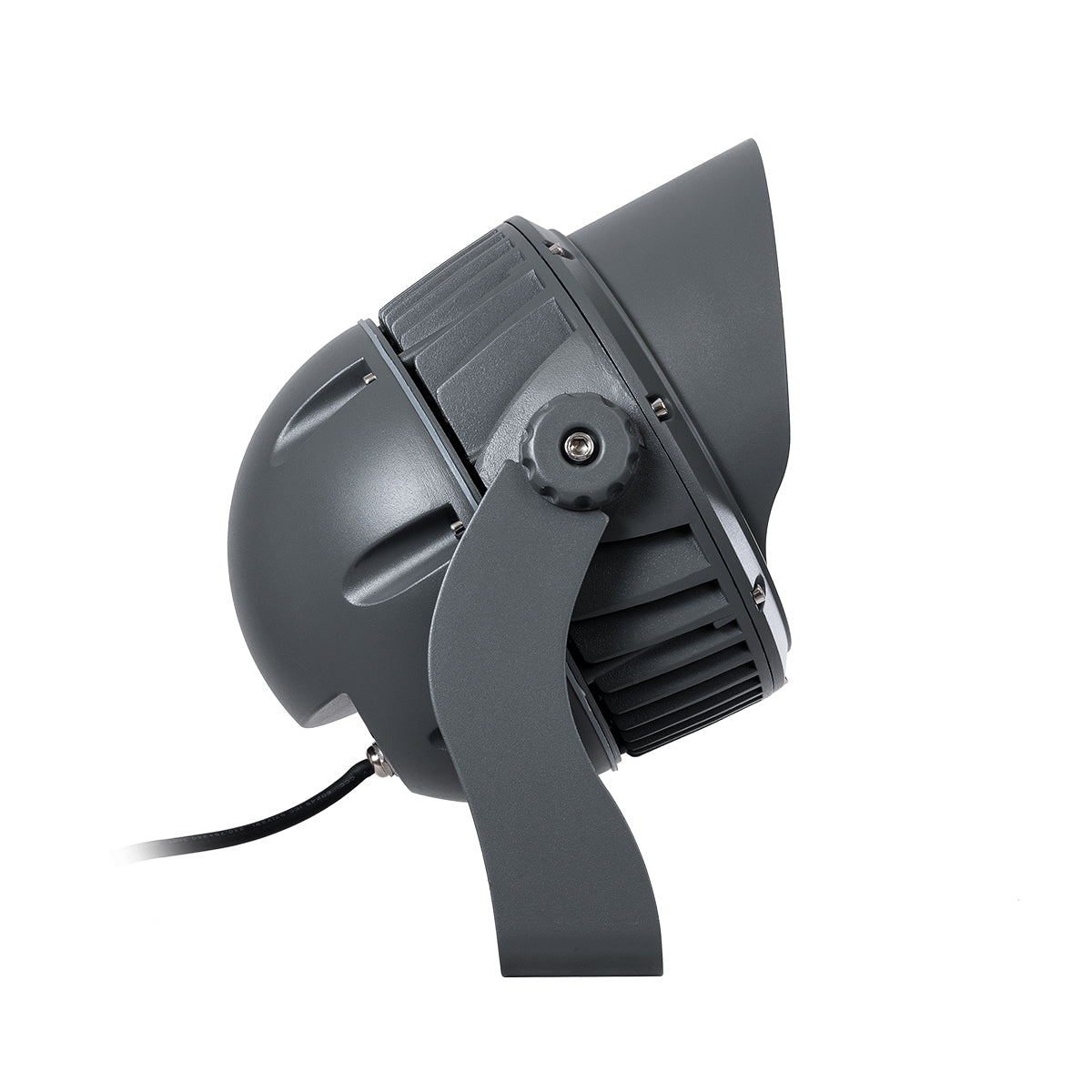 GloboStar® FLOOD-DIMO 90743 Προβολέας Wall Washer με Αντιθαμβωτική Γρίλια για Φωτισμό Κτιρίων LED 54W 4860lm 10° AC 220-240V Αδιάβροχο IP67 Μ26 x Π28 x Υ35cm Θερμό Λευκό 2700K - Γκρι Ανθρακί - 3 Χρόνια Εγγύηση - ledmania.gr