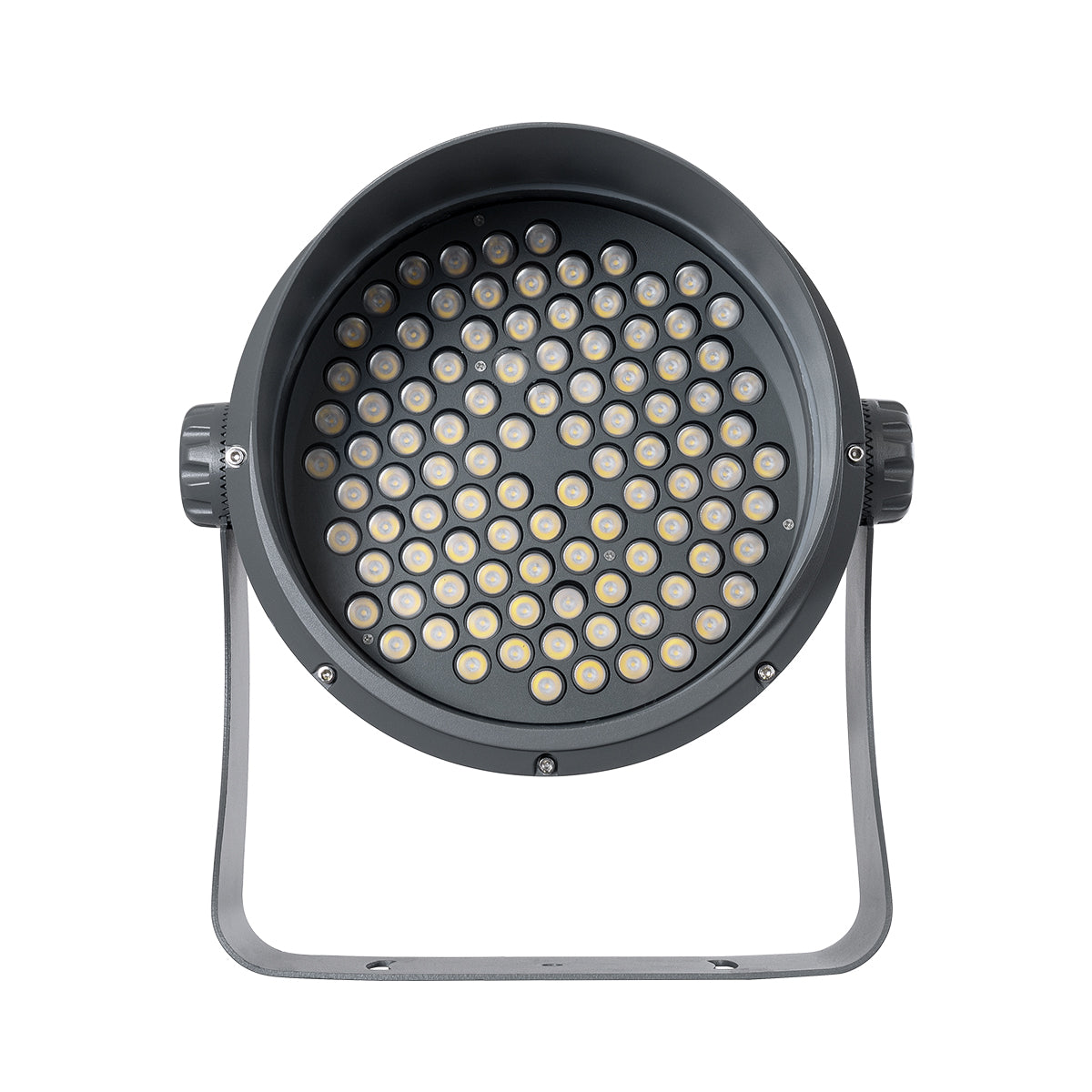 GloboStar® FLOOD-DIMO 90747 Προβολέας Wall Washer με Αντιθαμβωτική Γρίλια για Φωτισμό Κτιρίων LED 100W 9500lm 10° AC 220-240V Αδιάβροχο IP67 Μ34 x Π36 x Υ44cm Φυσικό Λευκό 4500K - Γκρι Ανθρακί - 3 Χρόνια Εγγύηση - ledmania.gr