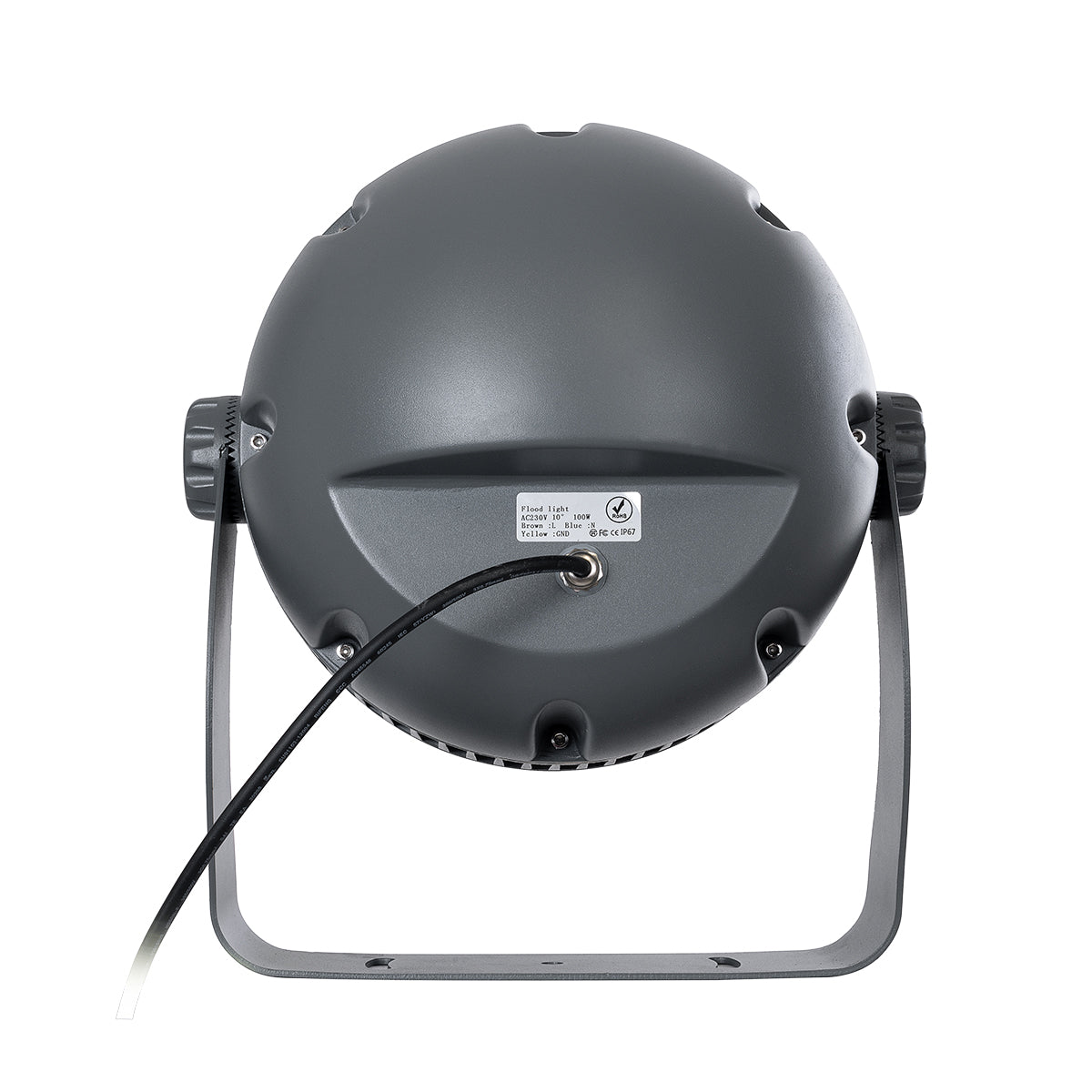 GloboStar® FLOOD-DIMO 90747 Προβολέας Wall Washer με Αντιθαμβωτική Γρίλια για Φωτισμό Κτιρίων LED 100W 9500lm 10° AC 220-240V Αδιάβροχο IP67 Μ34 x Π36 x Υ44cm Φυσικό Λευκό 4500K - Γκρι Ανθρακί - 3 Χρόνια Εγγύηση - ledmania.gr