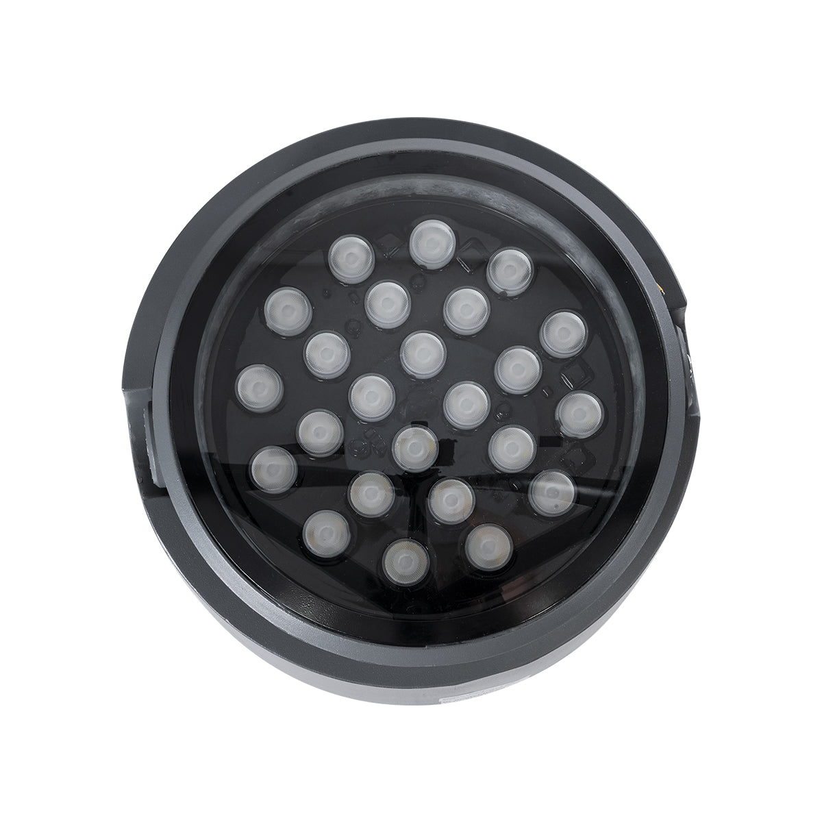 GloboStar® FLOOD-VILO 90752 Κινούμενος Προβολέας - Σποτ Φωτισμού Wall Washer για Φωτισμό Κτιρίων LED 60W 5100lm 5° DC 24V Αδιάβροχο IP67 Φ30 x Υ20cm RGBW DMX512 - Γκρι Ανθρακί - 3 Χρόνια Εγγύηση - ledmania.gr