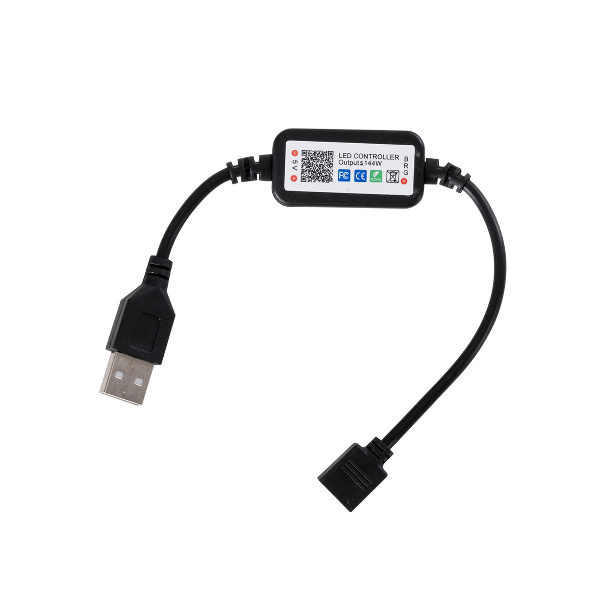 GloboStar® DIGISTRIP 90759 Set Digital Pixel Addressable Strip - Σετ Ψηφιακής Ταινίας 5 Μέτρων με Ψηφιακό Controller & Ασύρματο Χειριστίριο RF & WiFi Mobile APP - LED SMD 5050 36W/5m 150LED/5m 150PIXEL/5m SPI/TTL Protocol 2880lm/m 120° DC 5V με USB 2.0... - ledmania.gr