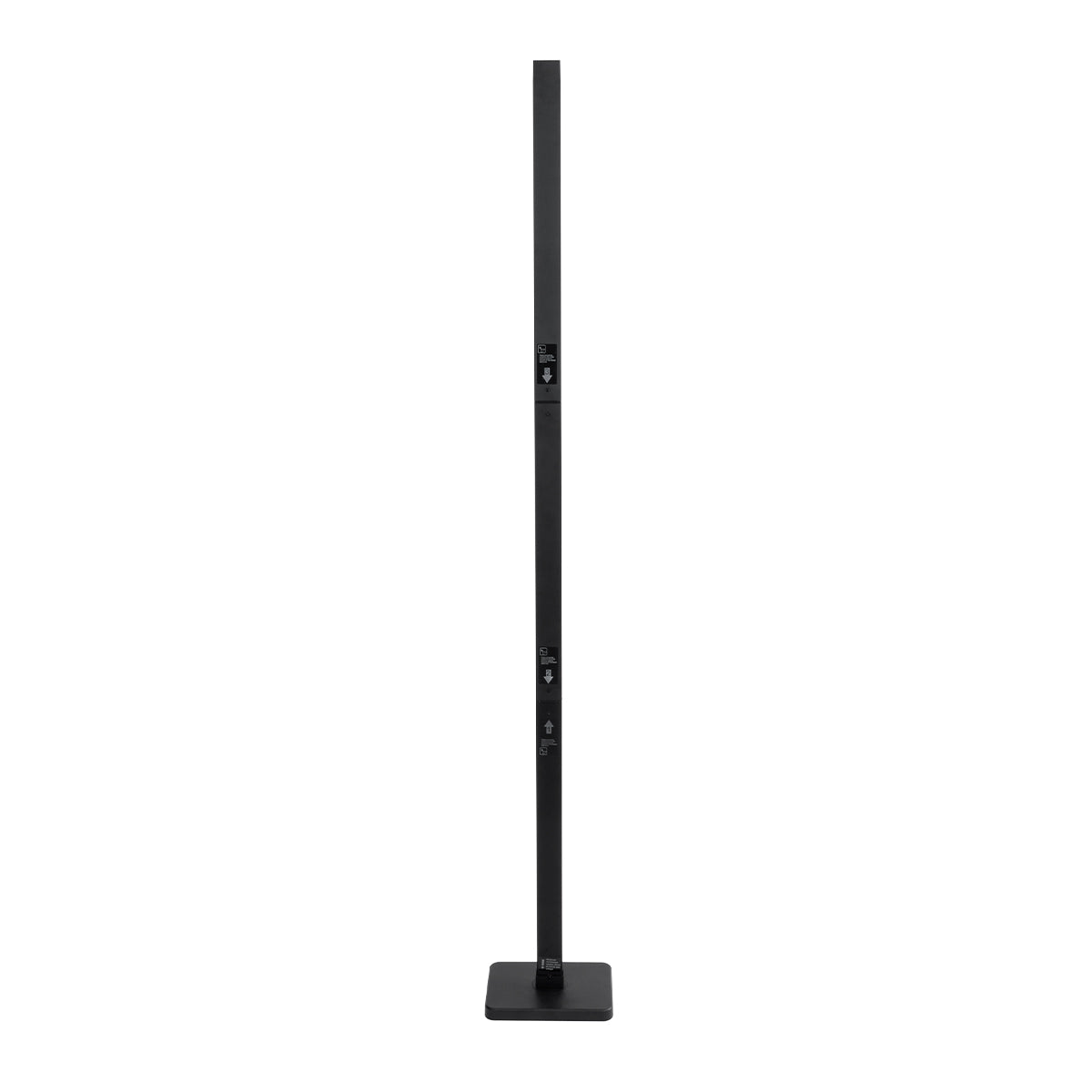 GloboStar® DIGICOLUMN 90762 Μοντέρνο Επιδαπέδιο Φωτιστικό Γραφείου Rhythm Music Bar LED 12W 960lm 90° DC 5V με USB 2.0 IP20 - Εναλλαγή Φωτισμού μέσω Τηλεχειριστηρίου - Πολύχρωμο RGB - Dimmable - Μαύρο - Μ3.4 x Π2.5 x Υ122cm - 2 Χρόνια Εγγύηση - ledmania.gr