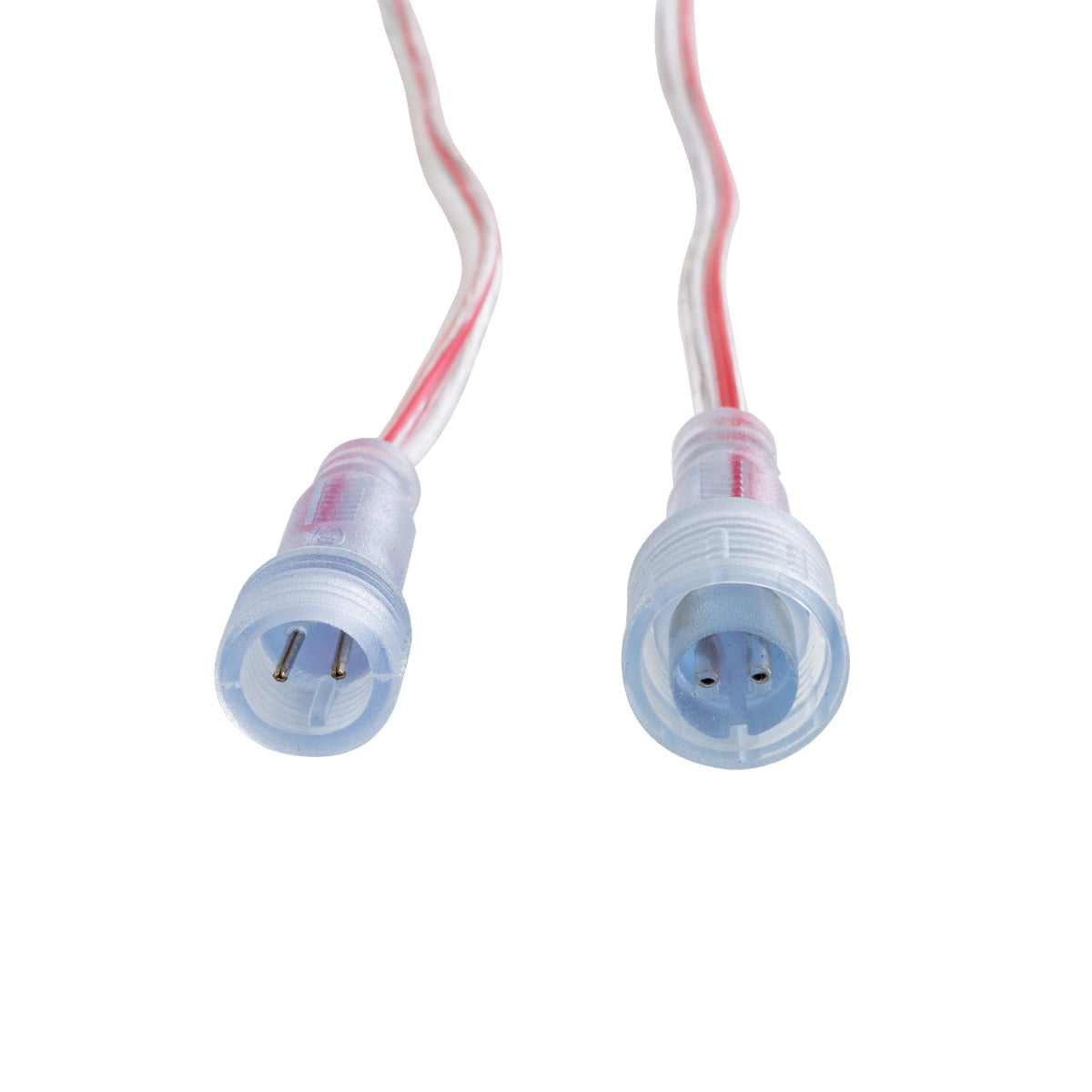 GloboStar® CON-NEONIO 90769 Σετ Αδιάβροχων IP68 Καλωδίων Σύνδεσης για όλες τις NEONIO Digital Neon Flex LED 14.4W/m 12VDC - Διάφανα - Φ1.5 x Μήκος Καλωδίου 15cm - ledmania.gr