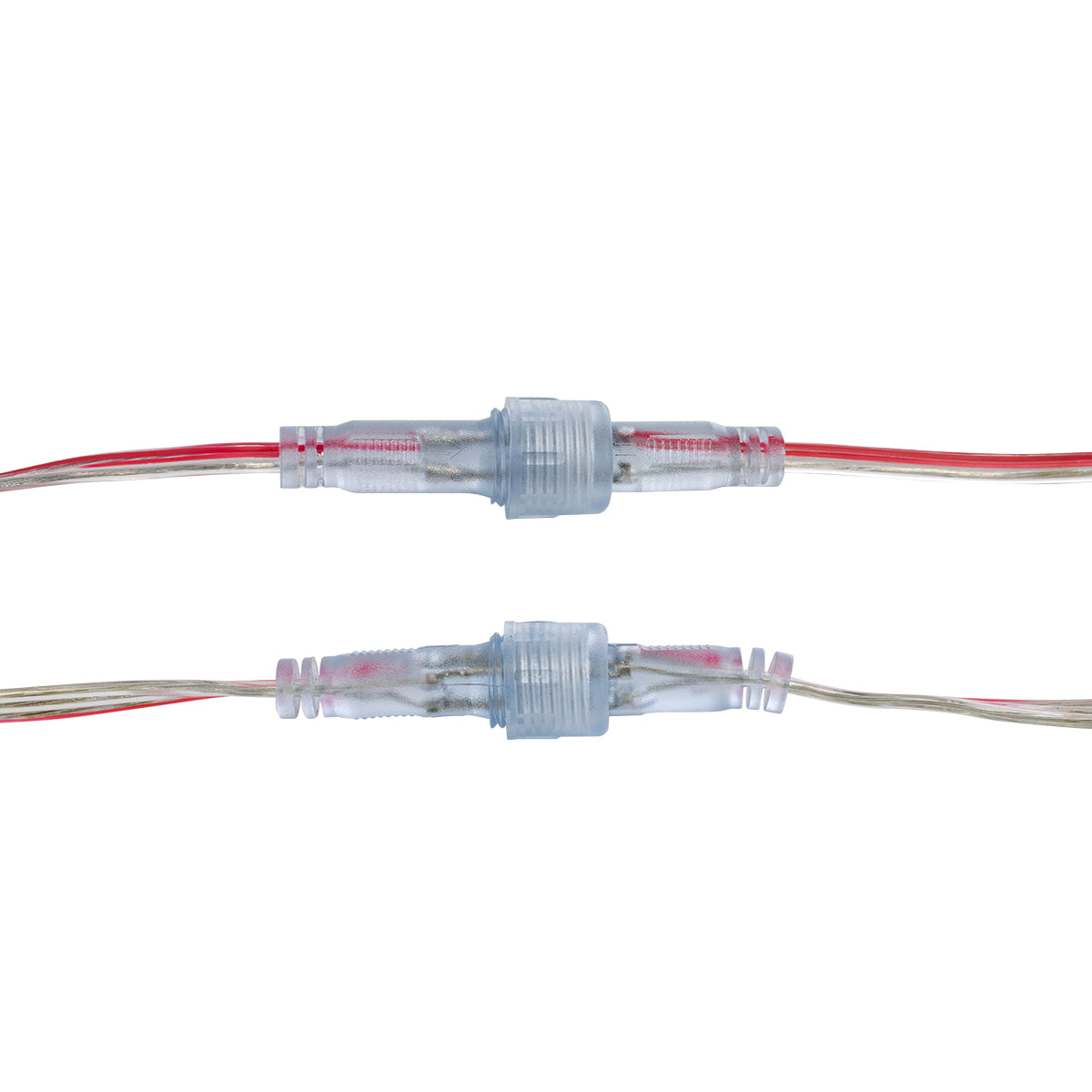 GloboStar® CON-NEONIO 90769 Σετ Αδιάβροχων IP68 Καλωδίων Σύνδεσης για όλες τις NEONIO Digital Neon Flex LED 14.4W/m 12VDC - Διάφανα - Φ1.5 x Μήκος Καλωδίου 15cm - ledmania.gr