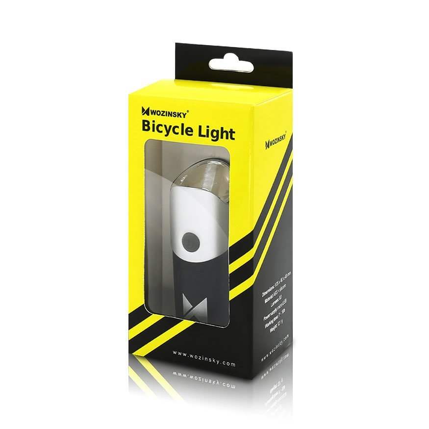 WOZINSKY FRONT BICYCLE LIGHT USB CHARGED (model 71385 XC-215) + REAR BICYCLE LIGHT USB CHARGED (model 71392 XC-186) - ledmania.gr