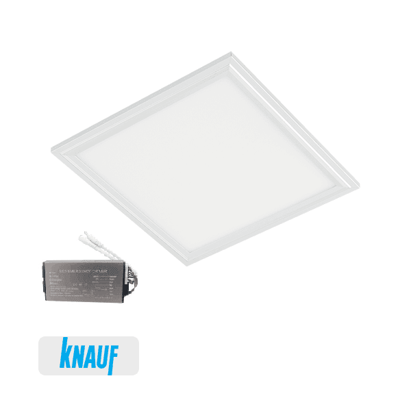 LED PANEL FOR DRYWALL 48W 6400K 595x595mm WHITE-ταμ.1 - ledmania.gr