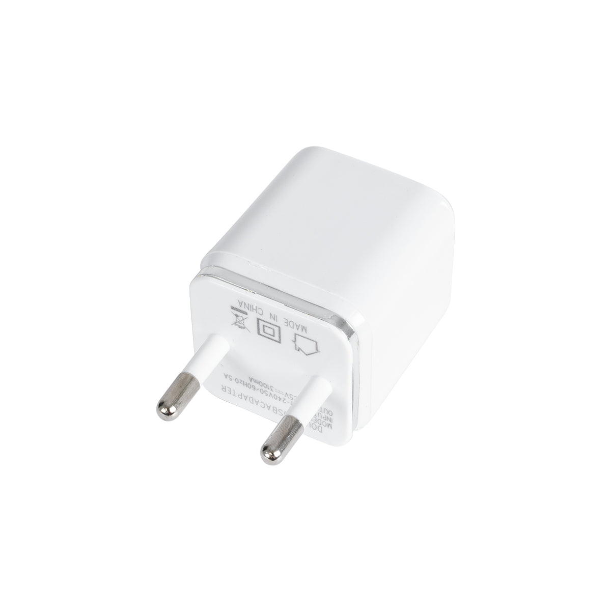 GloboStar® 79701 Φορτιστής Πρίζας Charger 1x Type-A USB Port 1.0 & 1x Type-A USB Port 2.1 For IPad DC 5V 3.1A Max 15W - ledmania.gr