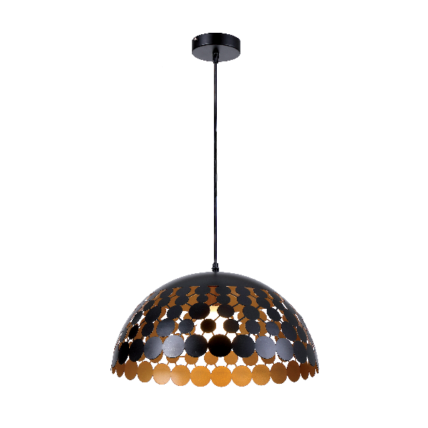 GALAXY PENDANT 1xE27 BLACK/GOLD - ledmania.gr